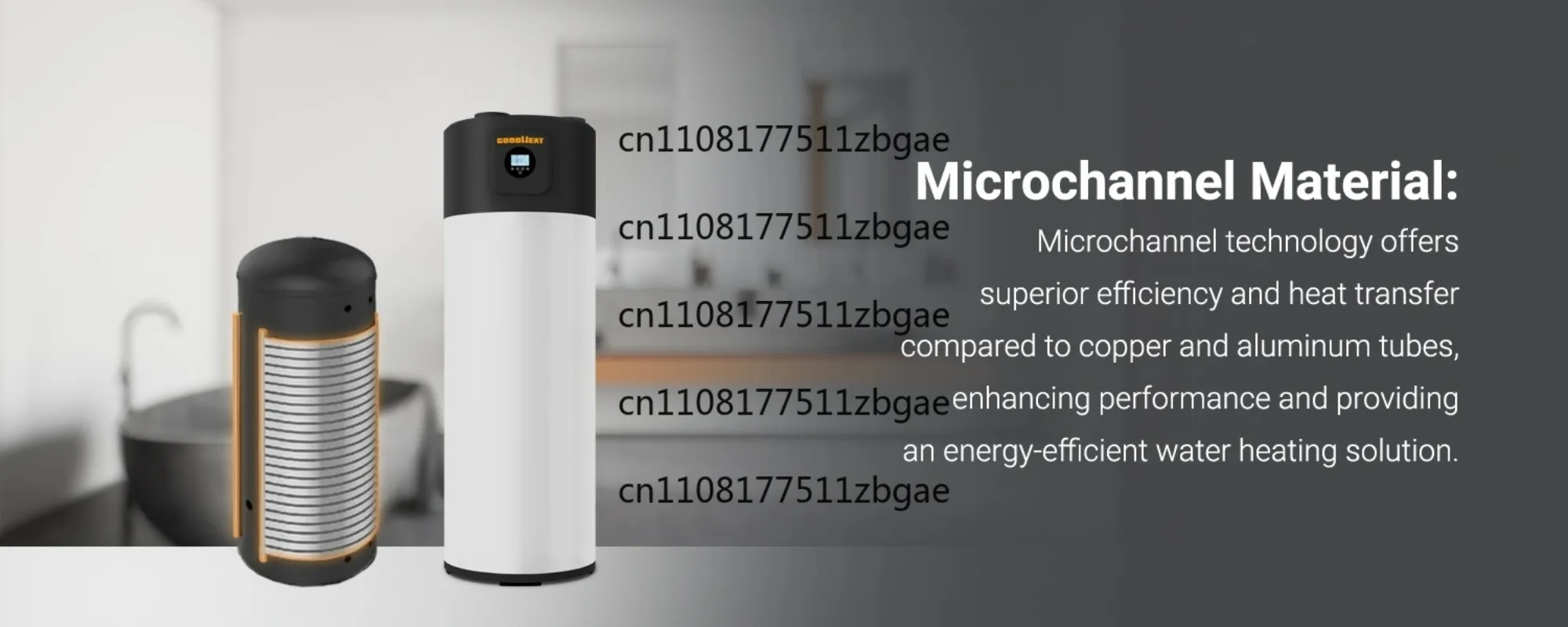 250L R290 All In One Air To Water Heat Pump Water Heater For European Household Domestic Hot Water Supply view 6