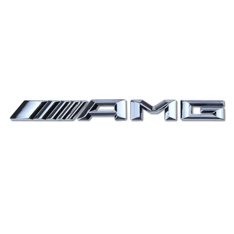 سيارة معدنية ثلاثية الأبعاد شعار الرسالة الخلفية الجذع ملصق لمرسيدس بنز AMG C E S GLE CLC الفئة W204 W203 W205 W124 W221 W213 W212