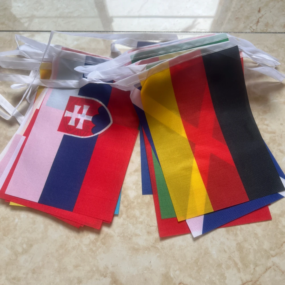 European cup 2024 flag 14x21cm Football match Bar party Outdoor banner flags