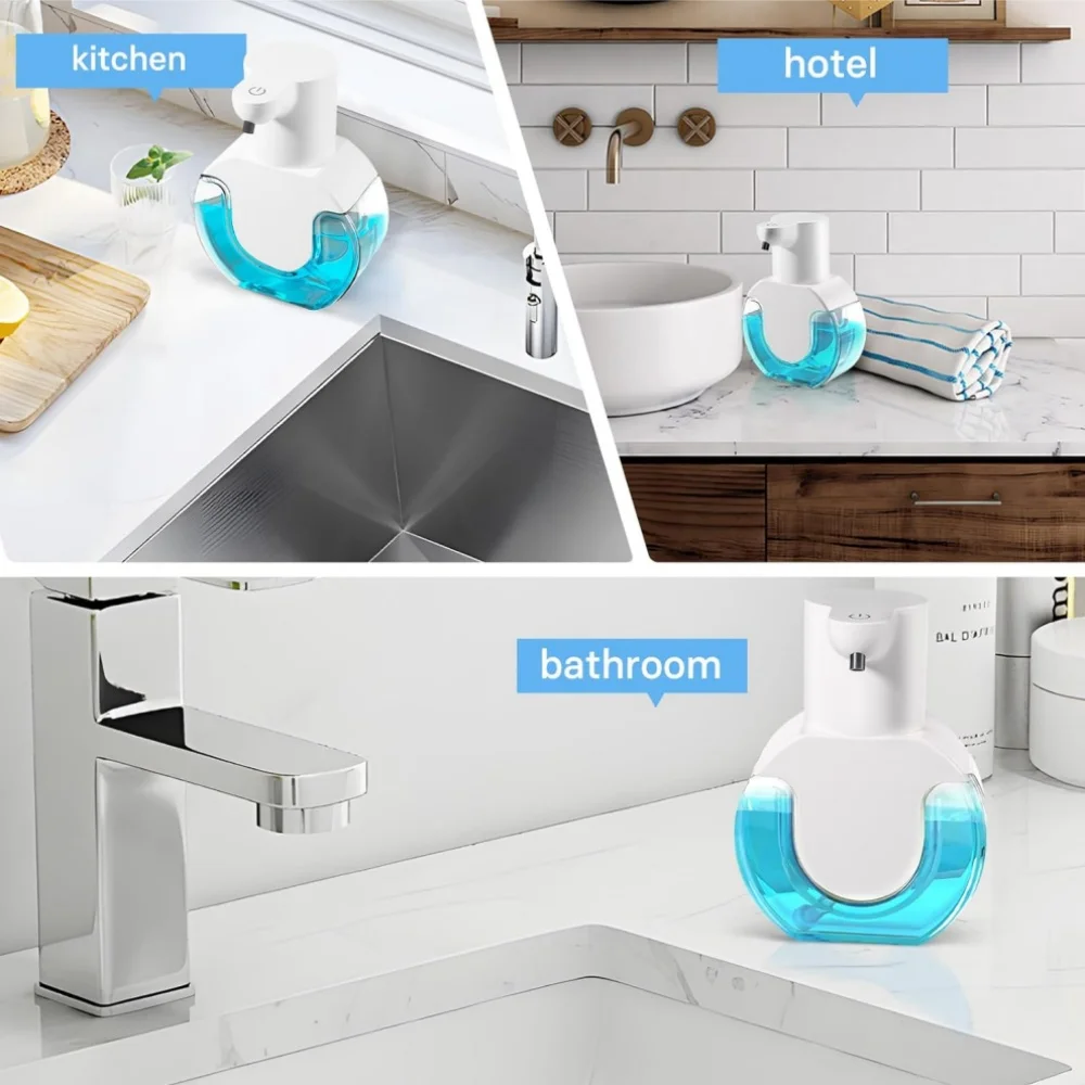 Dispensador de sabão líquido automático touchless sensor infravermelho mão livre sabão mão sensor dispensador inteligente máquina espuma carregamento usb