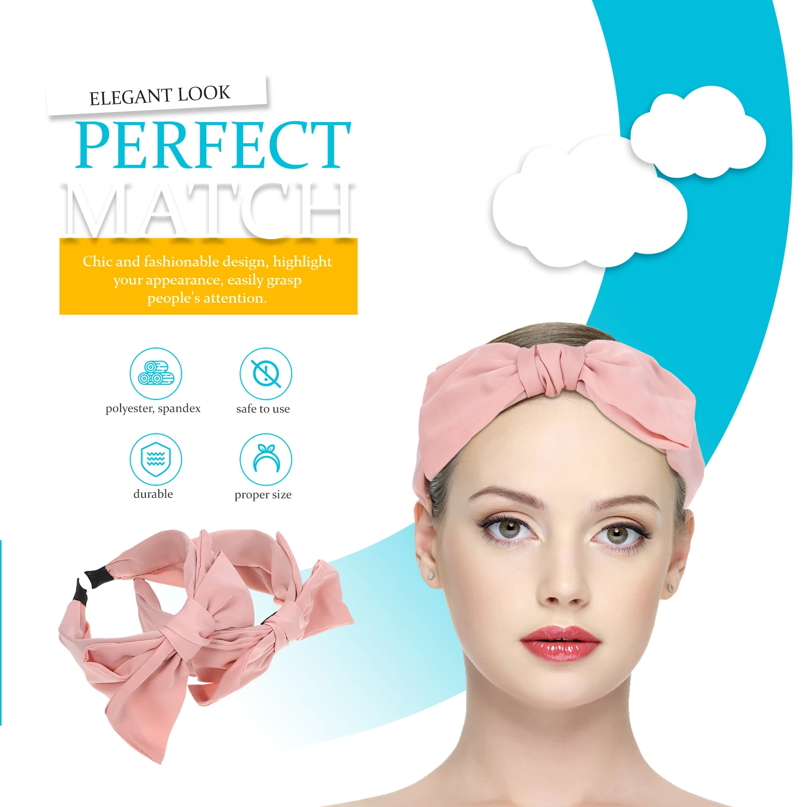 

2pcs Wide Bowknot Headbands For Women Elegant Hair Band Styling Tool Party Wedding Cosplay Accessories Knotted Hair Wrap