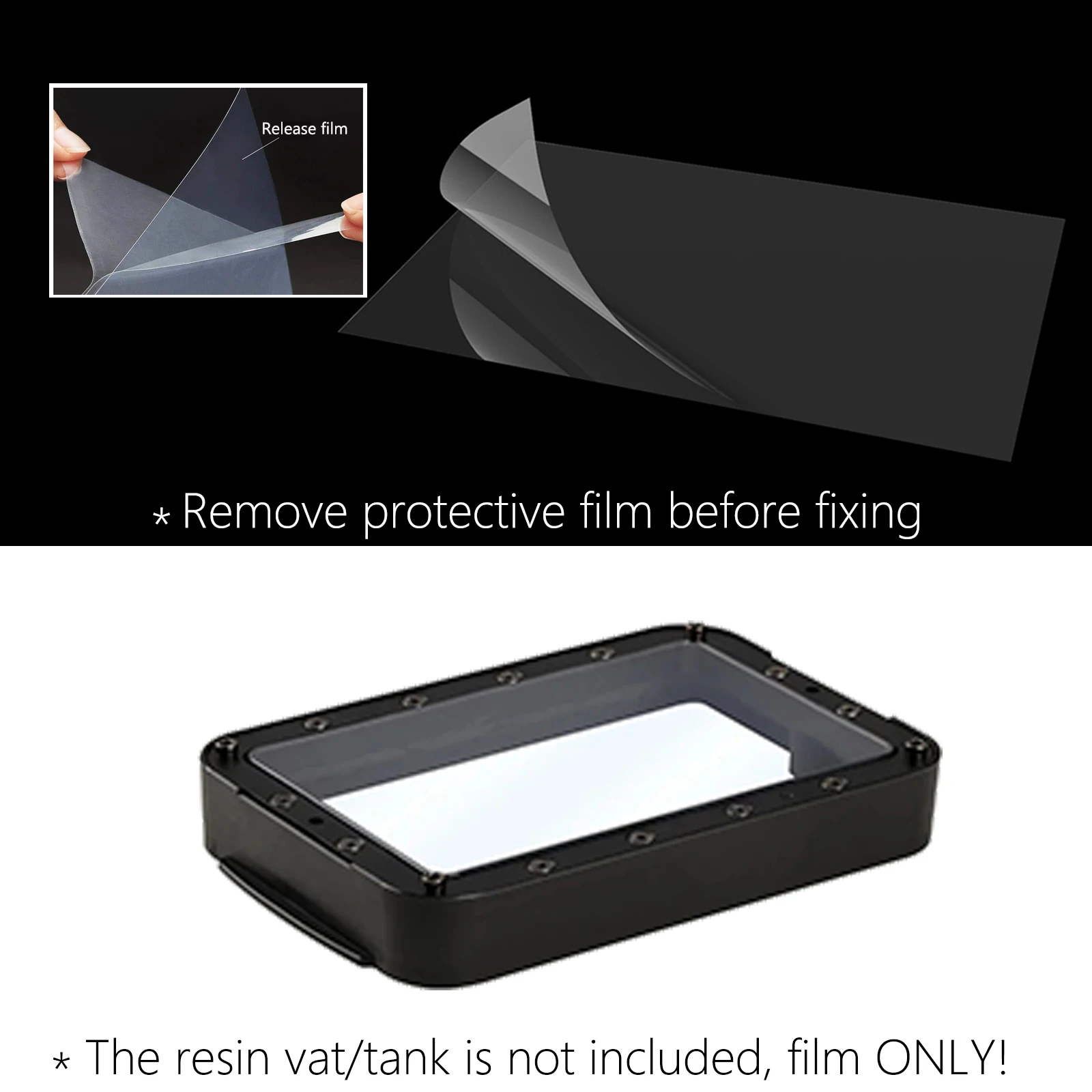 0,127mm NFEP Trennfolie für Creality LD-002R Halot One Lite Phrozen Sonic Mini 4K 8K 8KS Mighty Shuffle Make XL FEP Folienblatt – Detail 8
