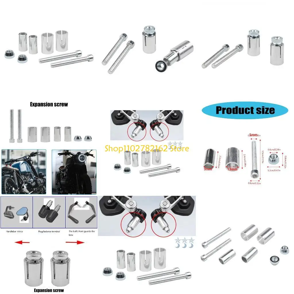 

547B Expansion Screw for Motorcycle Handguard Handlebar End Plugs Screw 13-19mm