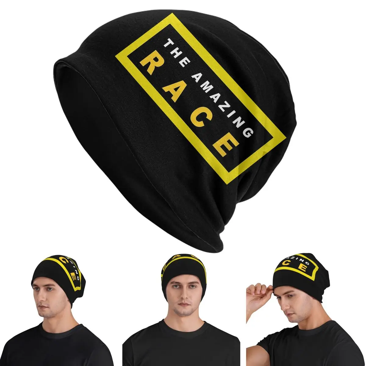 

Roudtour Amazing Race Skullies Beanies Hats Warm Autumn Winter Outdoor Cap Knitted Bonnet Caps for Unisex Adult