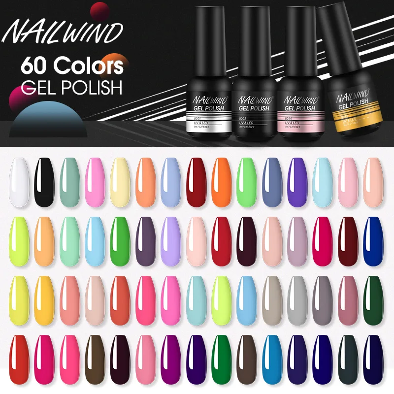 Nailwind unha polonês embeber fora uv led gel semi permanente olho de gato magnético arte do prego cor gel profissional primer superior