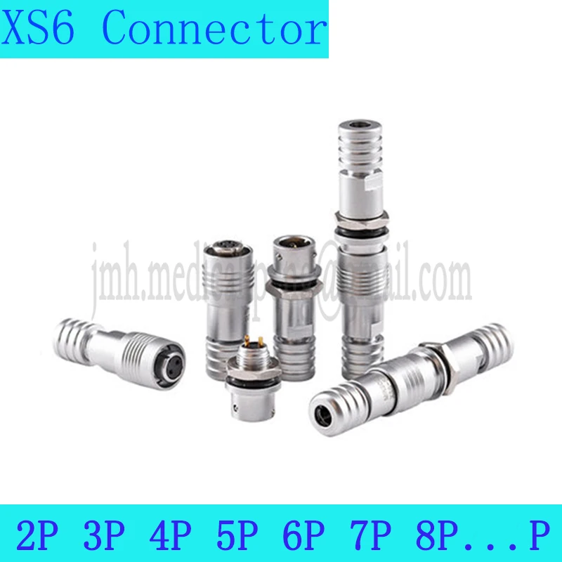 

Docking Sensor Circular Connector XS6 2P 3P 4P 5P Male Plug Female Socket Mini Fast Push Pull Self Lock Connector Hole Size 6mm