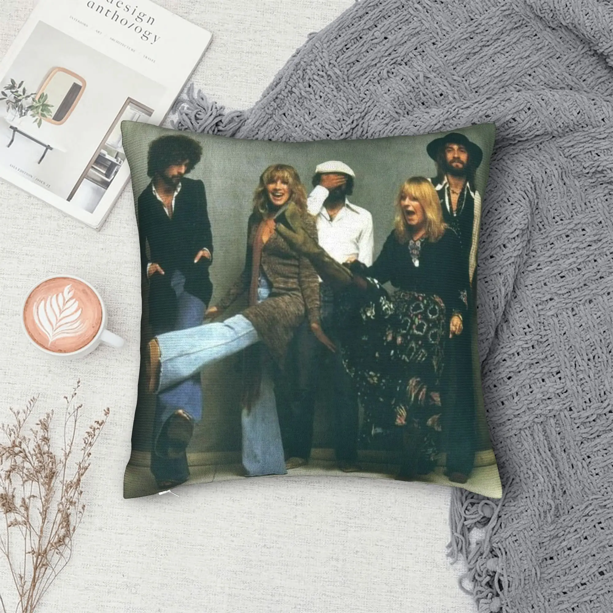 

Стильная кровать Fleetwood Mac рок-метал группа Декор Наволочка Мерч Наволочка на молнии Многоразмерный