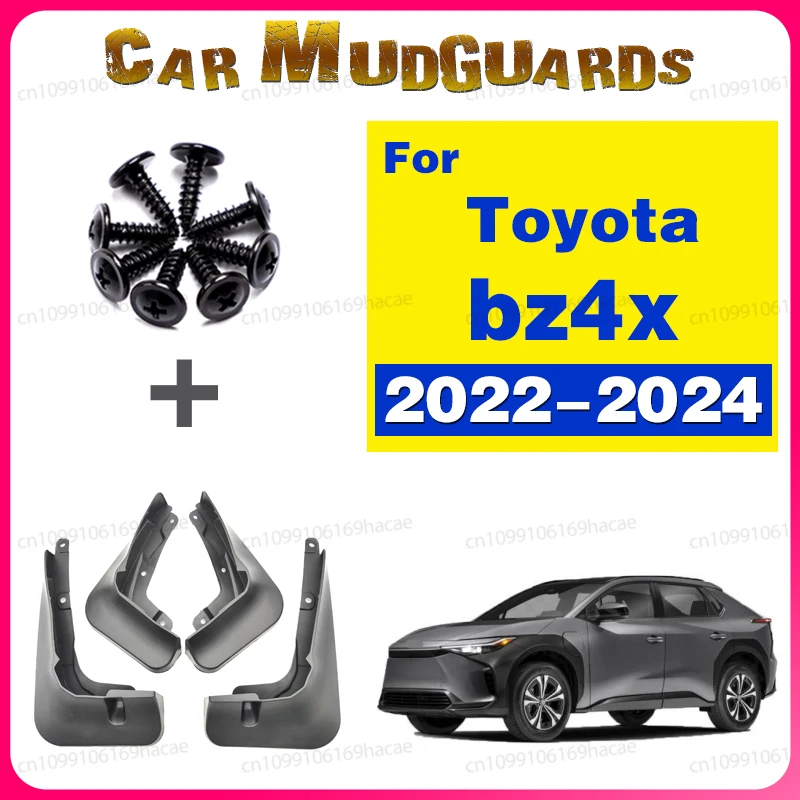 

4 шт. для Toyota BZ4X, передние и задние брызговики, брызговики, брызговики, защита колес крыла 2022 2023 2024