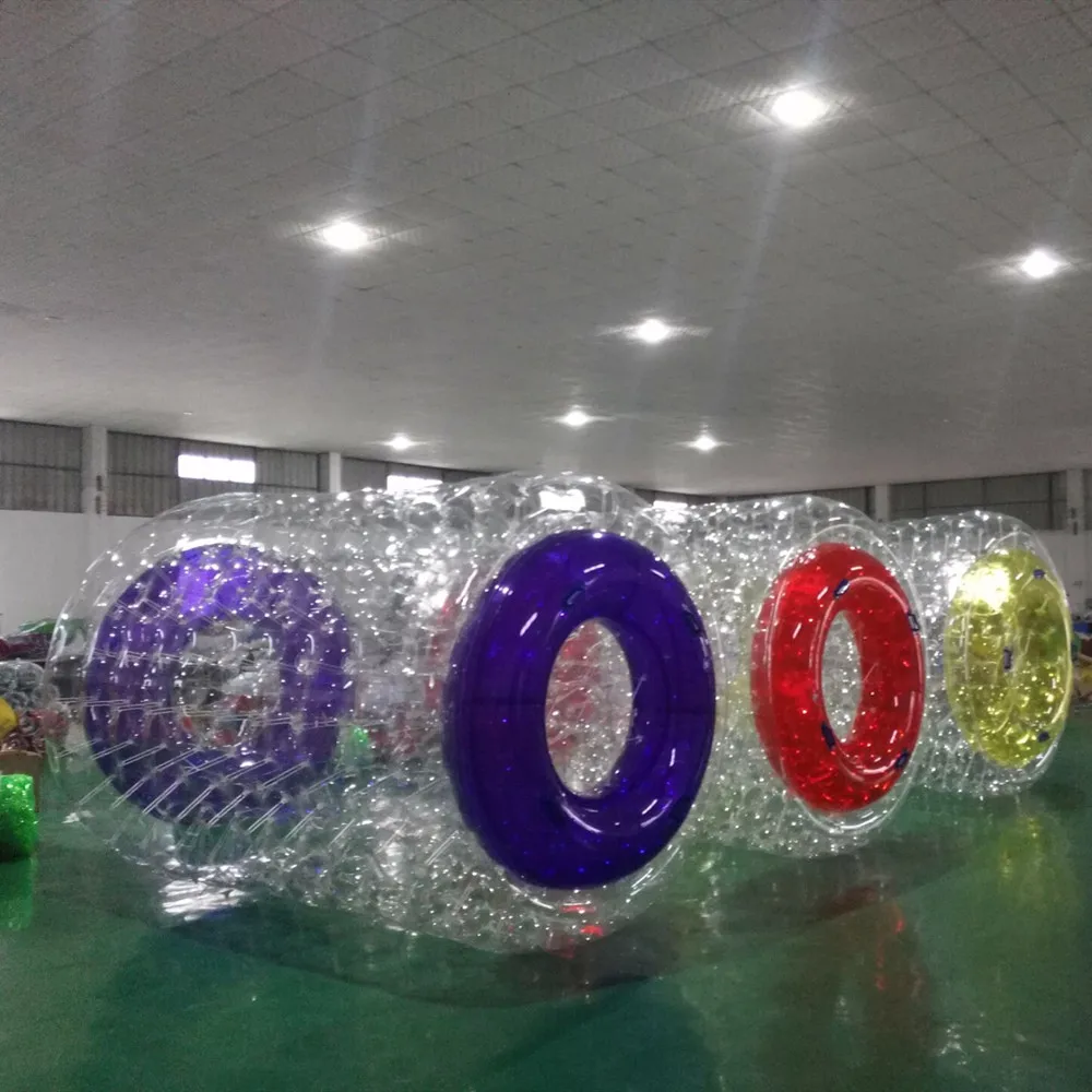 

Free Shipping 3x2.4m Inflatable Water Roller Ball Walk On Water ,Roller Wheel For Adults Or Kids