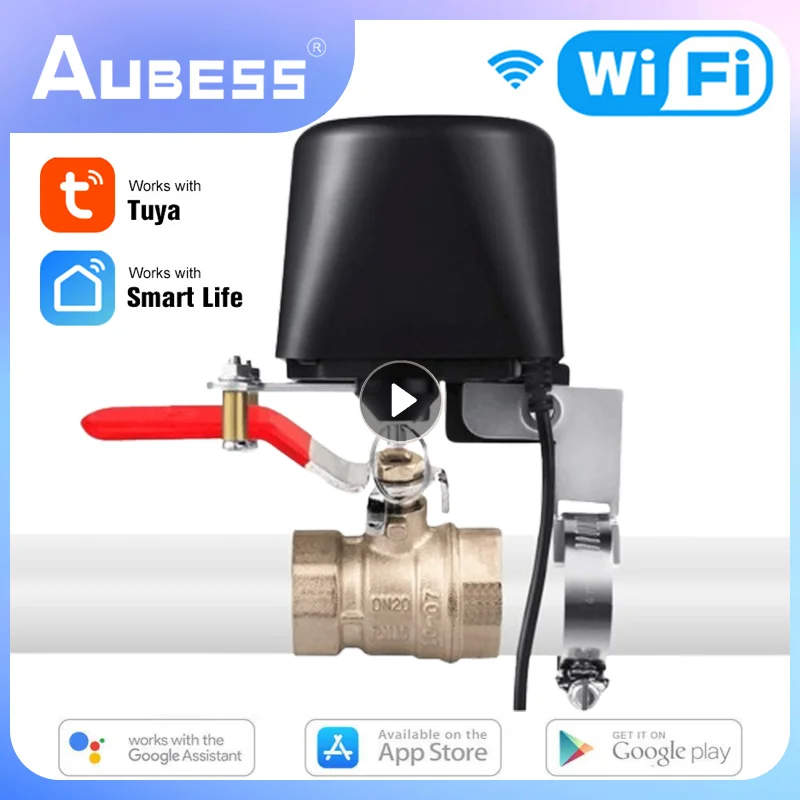 Tuya Smart WiFi Water Valve, Gás Valve Timer, Garden Smart Faucet, Trabalhar com Alexa, Assistente do Google, Smartlife APP, 2024