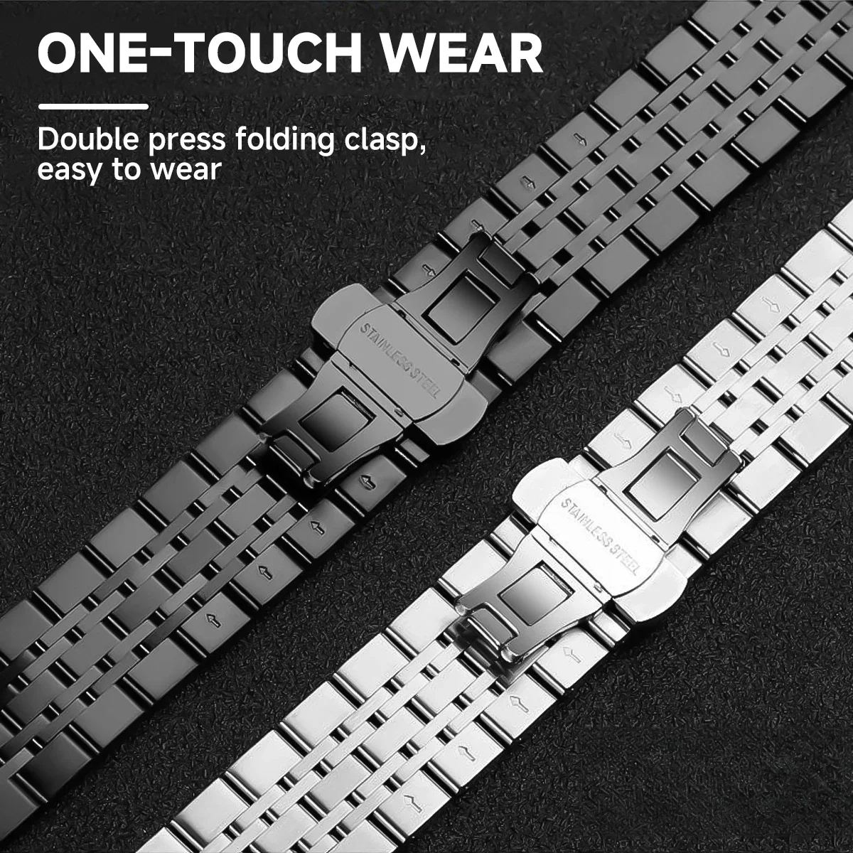 سوار فولاذي غير قابل للصدأ لساعة جالاكسي 8 44 40 مللي متر/8 كلاسيكي 46 مللي متر حزام معدني سوار لساعة جالاكسي الترا معصمه الساعات #3