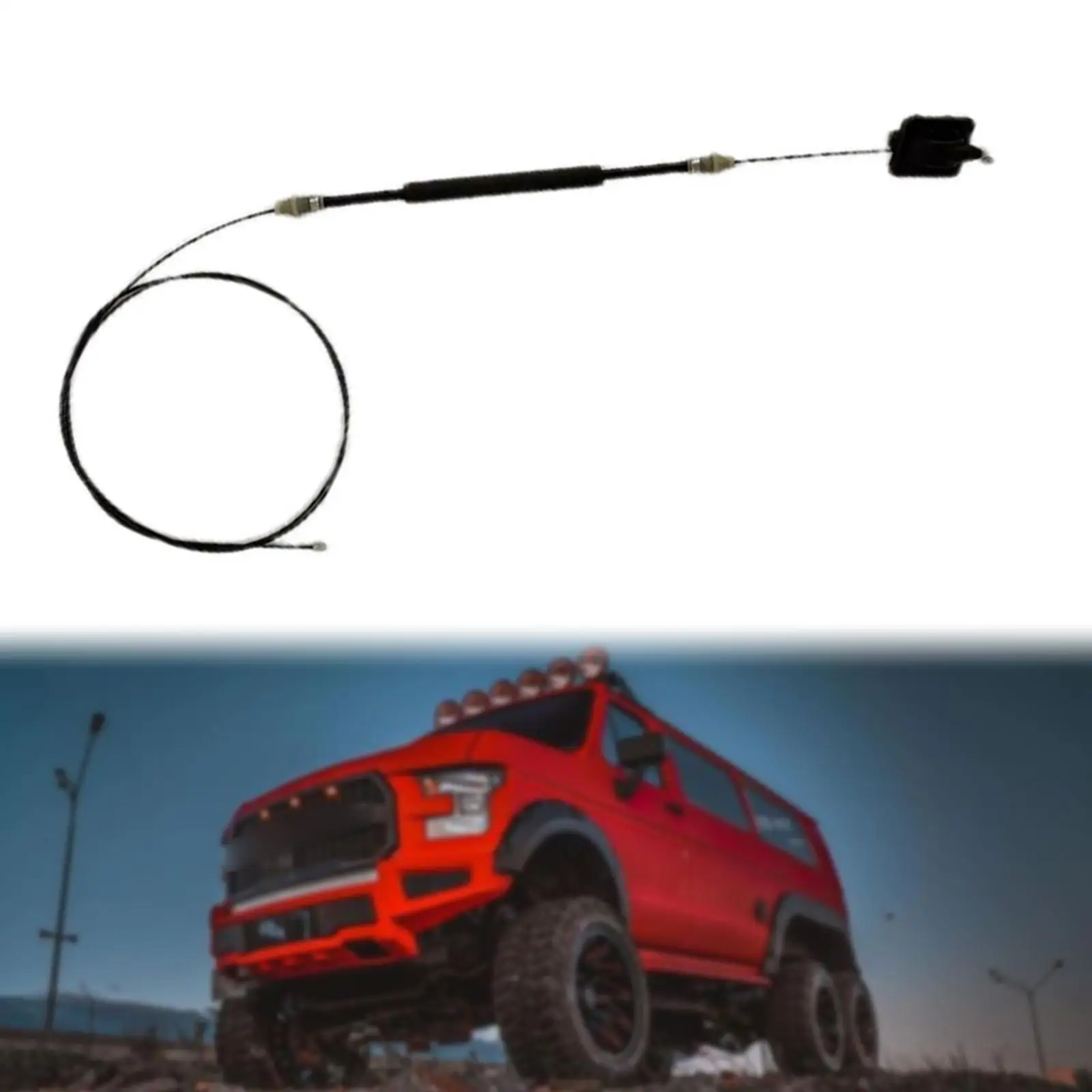 

Automatic Shifter Control Cable Replacement Durable Black PVC Transmission Lever for Ford E150 E250 E350 2005 2014