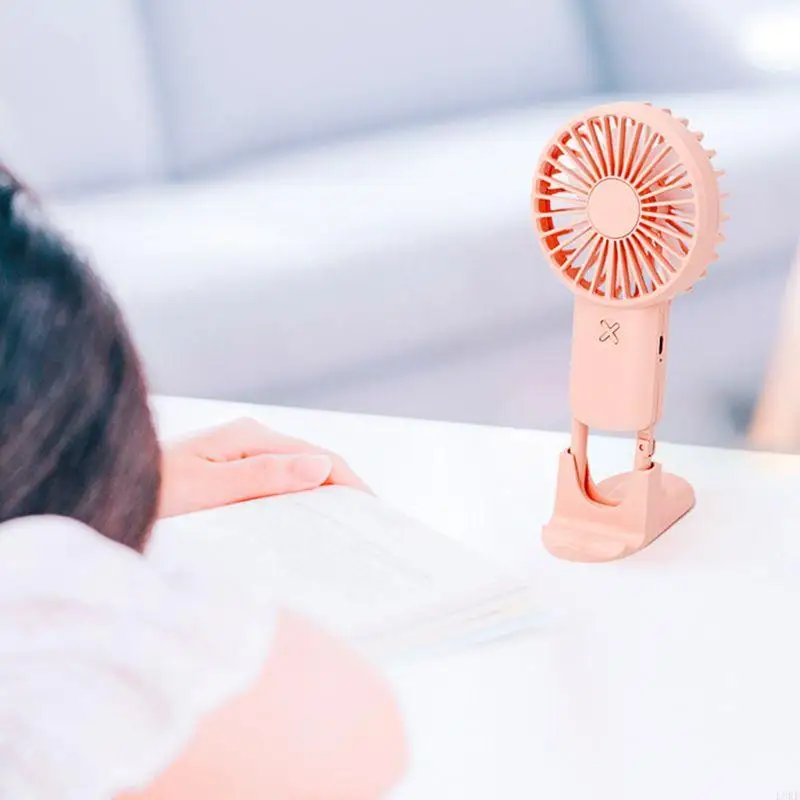 L8RE Открытый Персональный Вентилятор Охлаждения 3 Скорости Портативный USB Настольный Вентилятор Ручной Вентилятор с Держателем