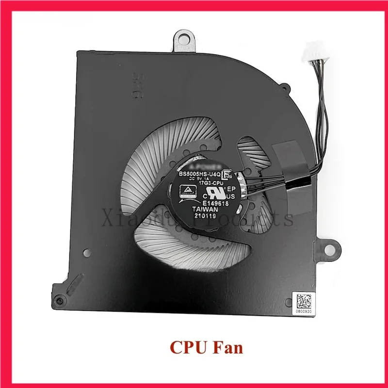 Imagem -03 - Ventilador de Refrigeração Portátil Bs5005hs-u4q para Msi Gs75 9sg 9sf 9se Stealth P75 Criador Ms17g2 17g3 Bs5005hs-u3j Novo