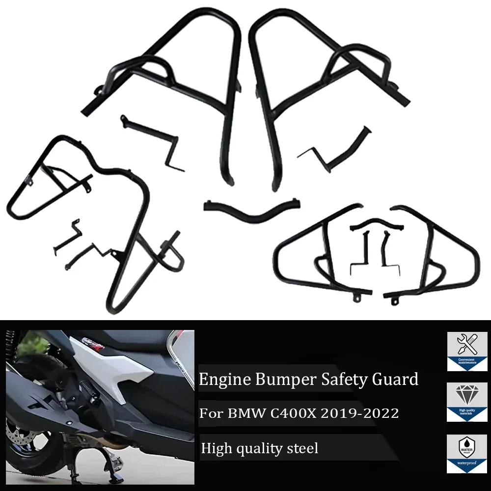 For BMW C400X 2019 2020 2021 2022 Motorcycle Accessories Engine Bumper Safety Guard Crash Bar Frame Protector