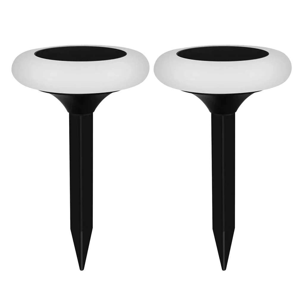 2-teiliges Solar-Rasenlicht für den Garten, für Außenbeleuchtung, Erdungsstecker, RGB, bunte Lampe für den Außenbereich, klein