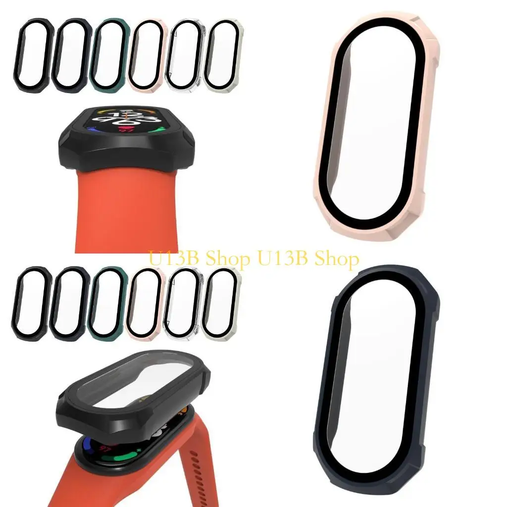 واقي شاشة المصد U13B لـ MI Band 7 Hard 2 في 1 للفيلم المحسّن+Shell