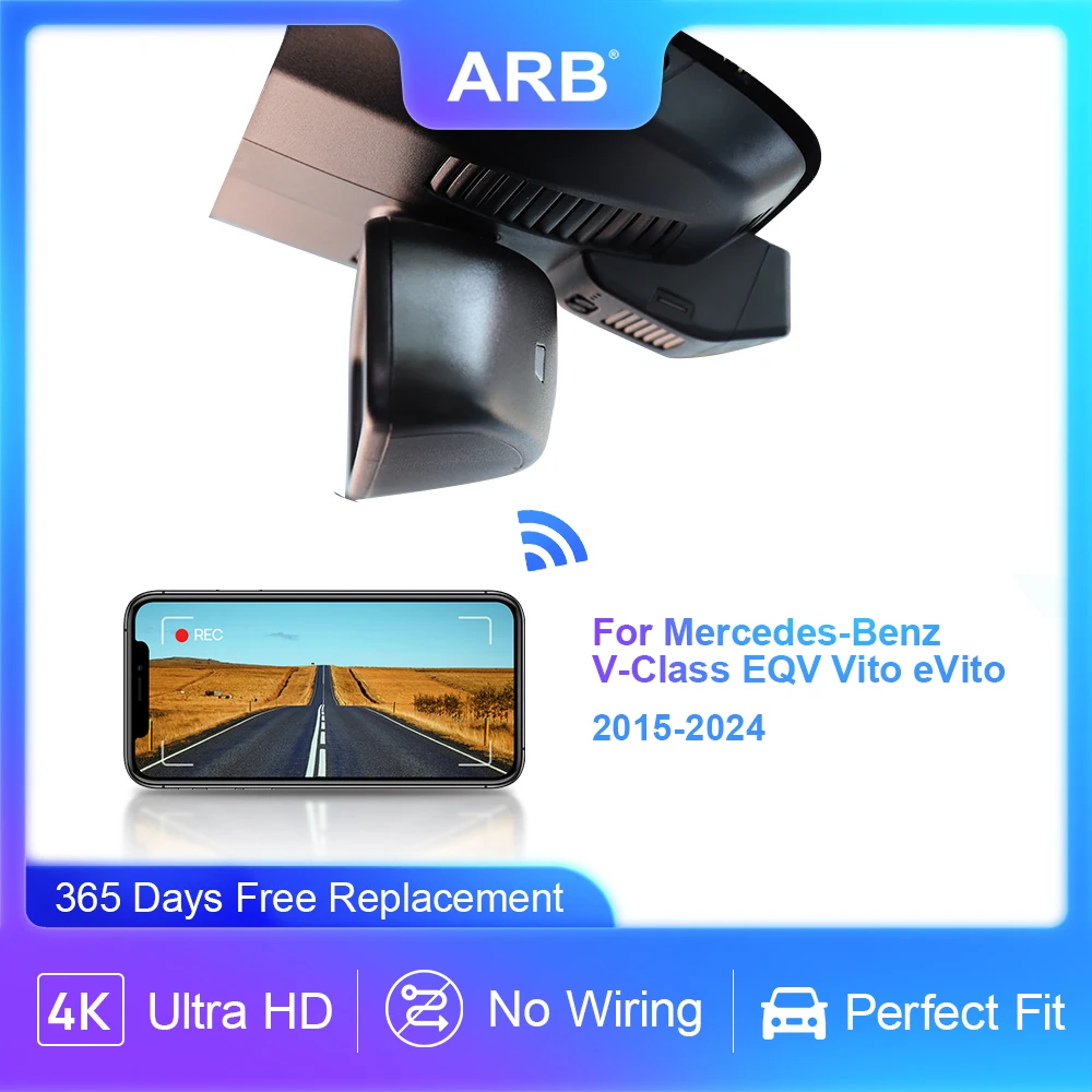 Black Box for Mercedes V Class EQV Vito eVito 2015-2024, ARB Original Factory Look Car Dash Cam for Benz V-Class