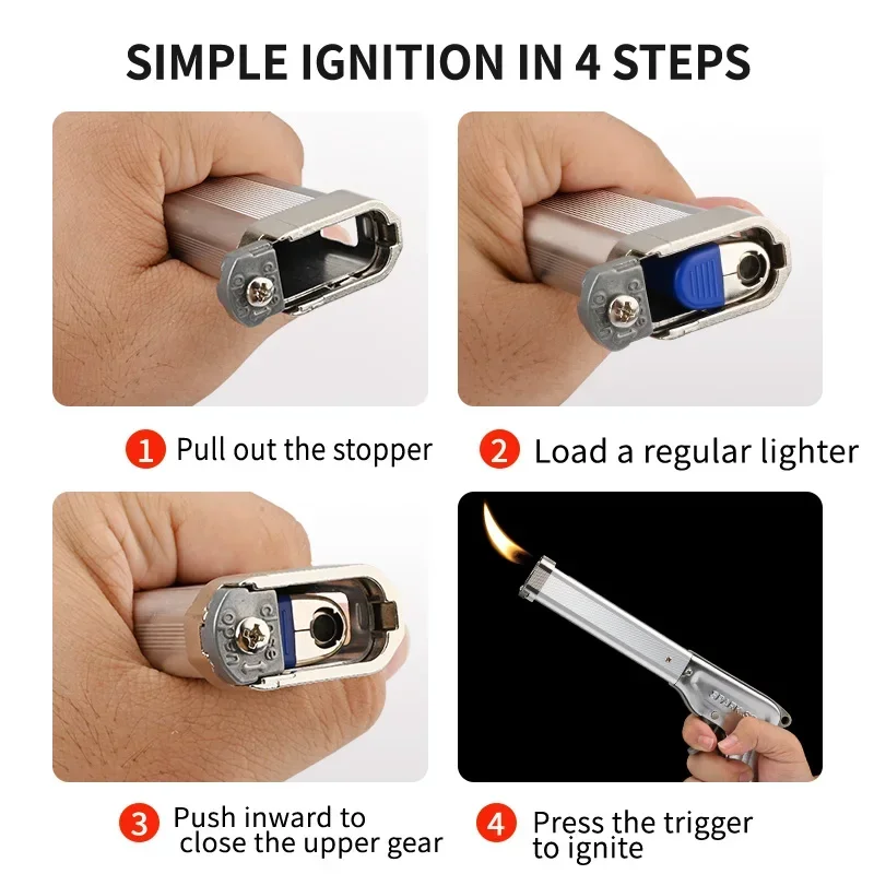 Barbecue special igniter ignition gun, lighter pilot handle, gas stove special, commercial long nozzle, durable stainless steel