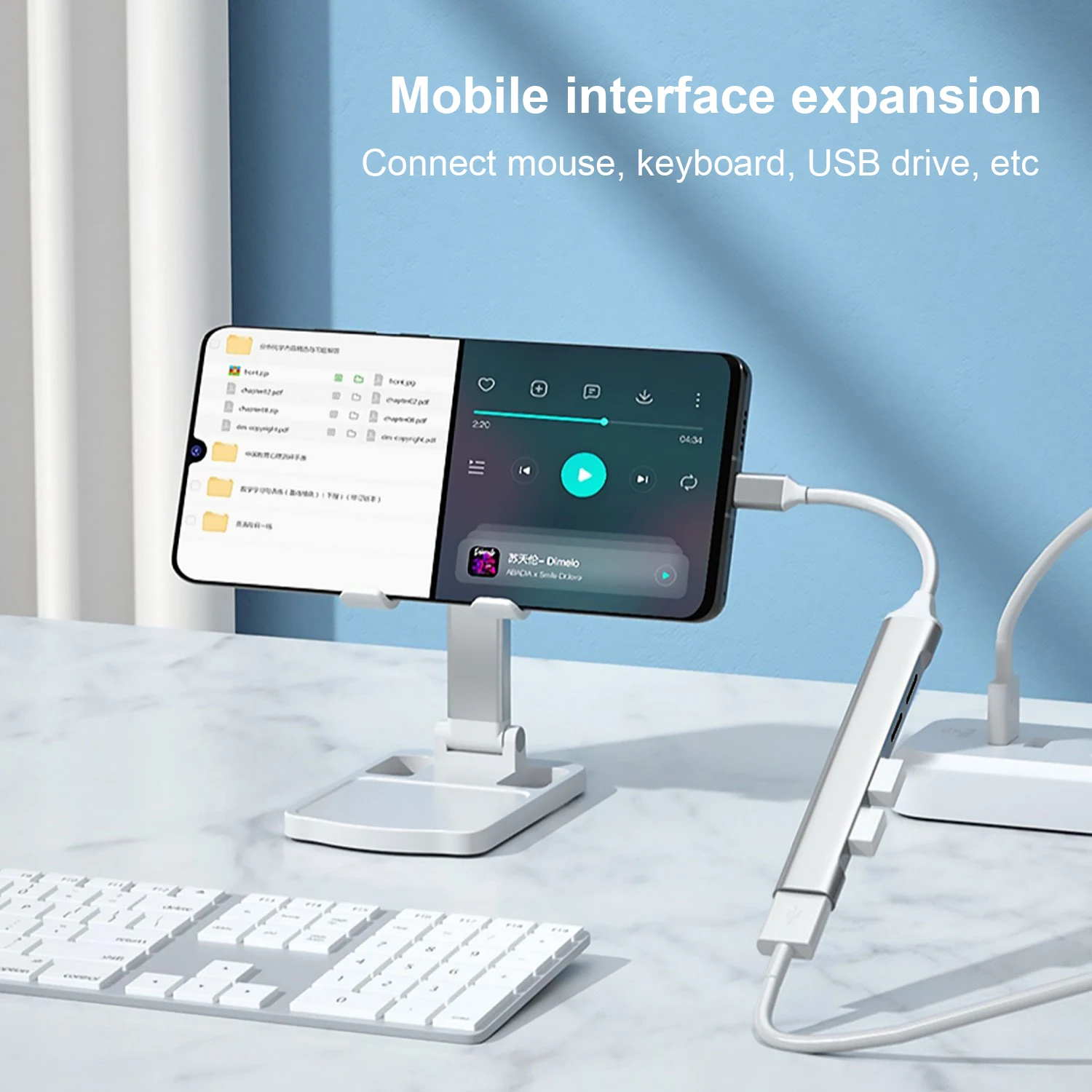 USB C Hub 5 in 1 Ultra Slim Type C USB Hub 100W PD Docking Station USB 2.0 3.0 Splitter for MacBook Pro Mac Mini Mac Phone