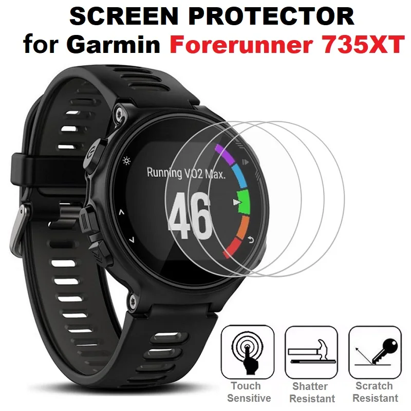 

5PCS Smart Watch Screen Protector for Garmin Forerunner 735XT Tempered Glass Anti-Scratch Protective Film for Forerunner 735