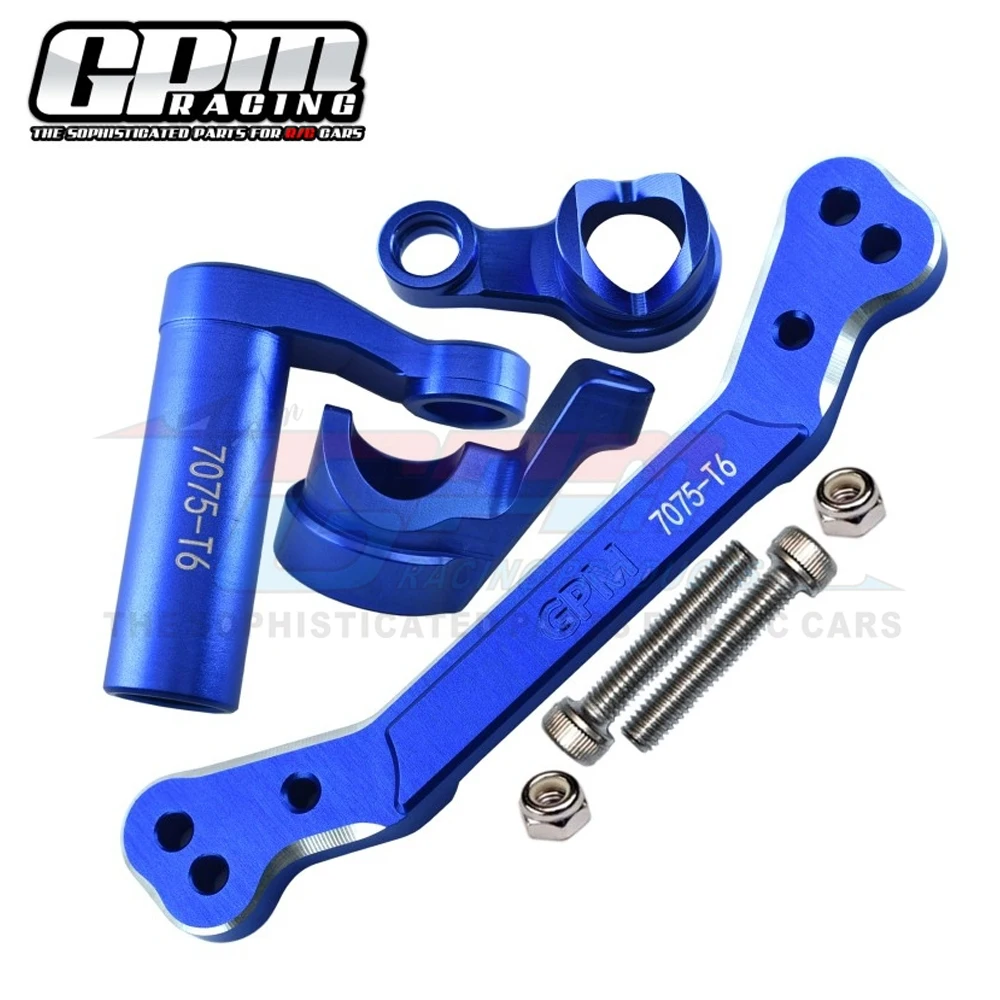 GPM Metall-Aluminium-Lenkbausatz-Set 9545 + 9546 für Traxxas 1/8 Sledge 4WD 95076-4 RC Cars Monster Truck Upgrade-Teile