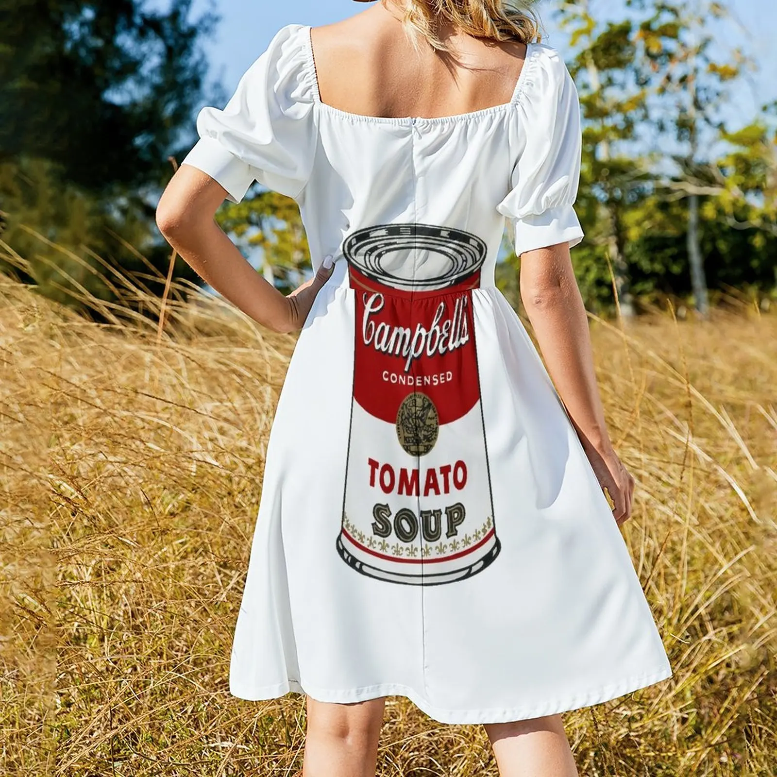 Andy Warhol-canphon's Soup Tomato Soup Dress abiti gala elegant guest wedding dress abbigliamento donna abito lungo