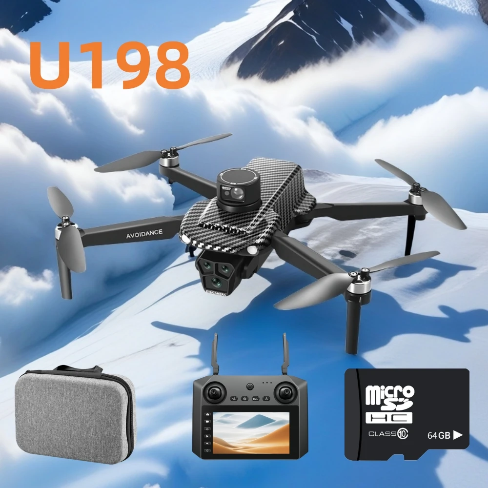 U198 Drone HD Professional Dual  Camera GPS Optical Flow Positioning Obstacle Avoidance Brushless RC Foldable Quadcopter