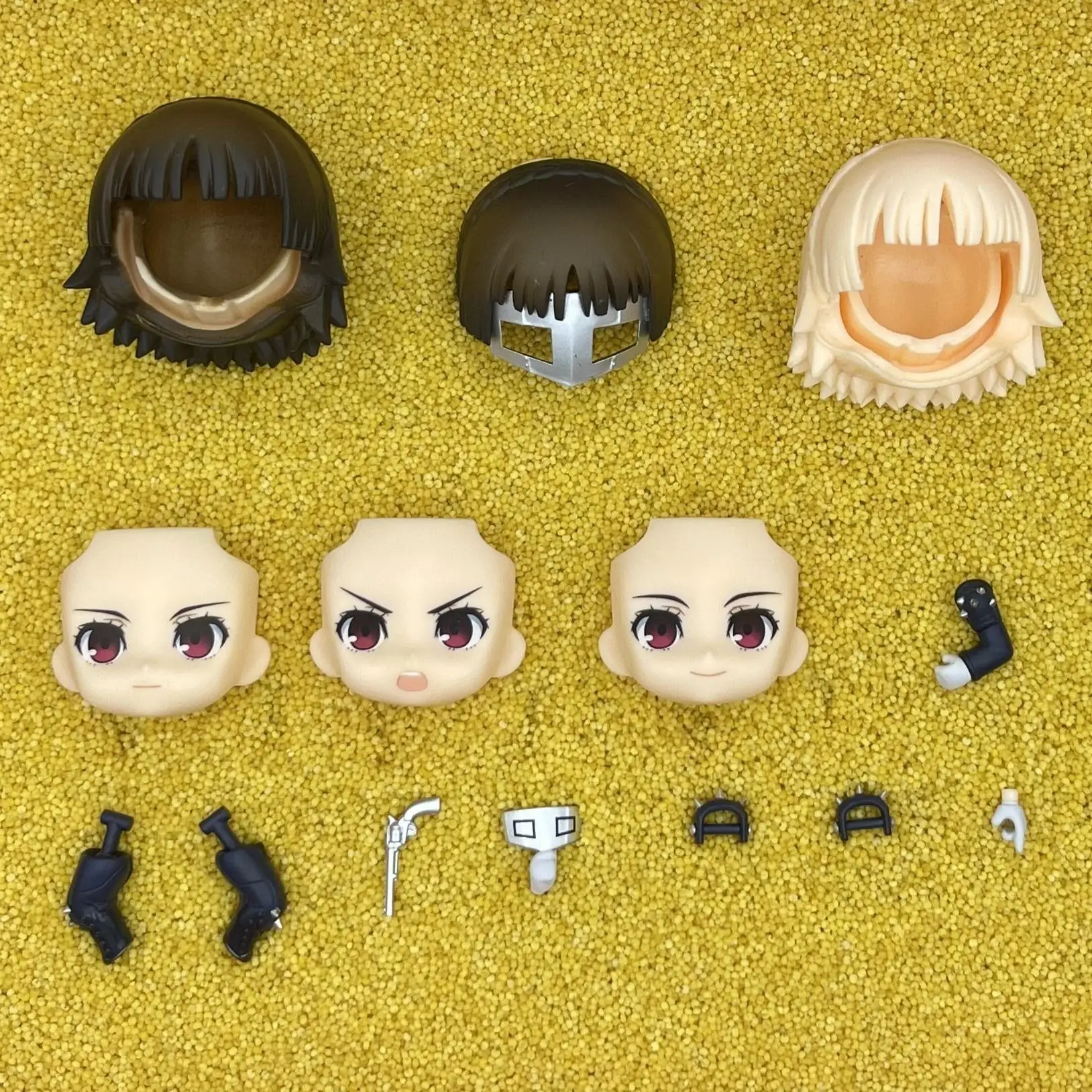 Yifangtongxing GSC كلاي مان وجه دمية شعر الوجه إكسسوارات دمي