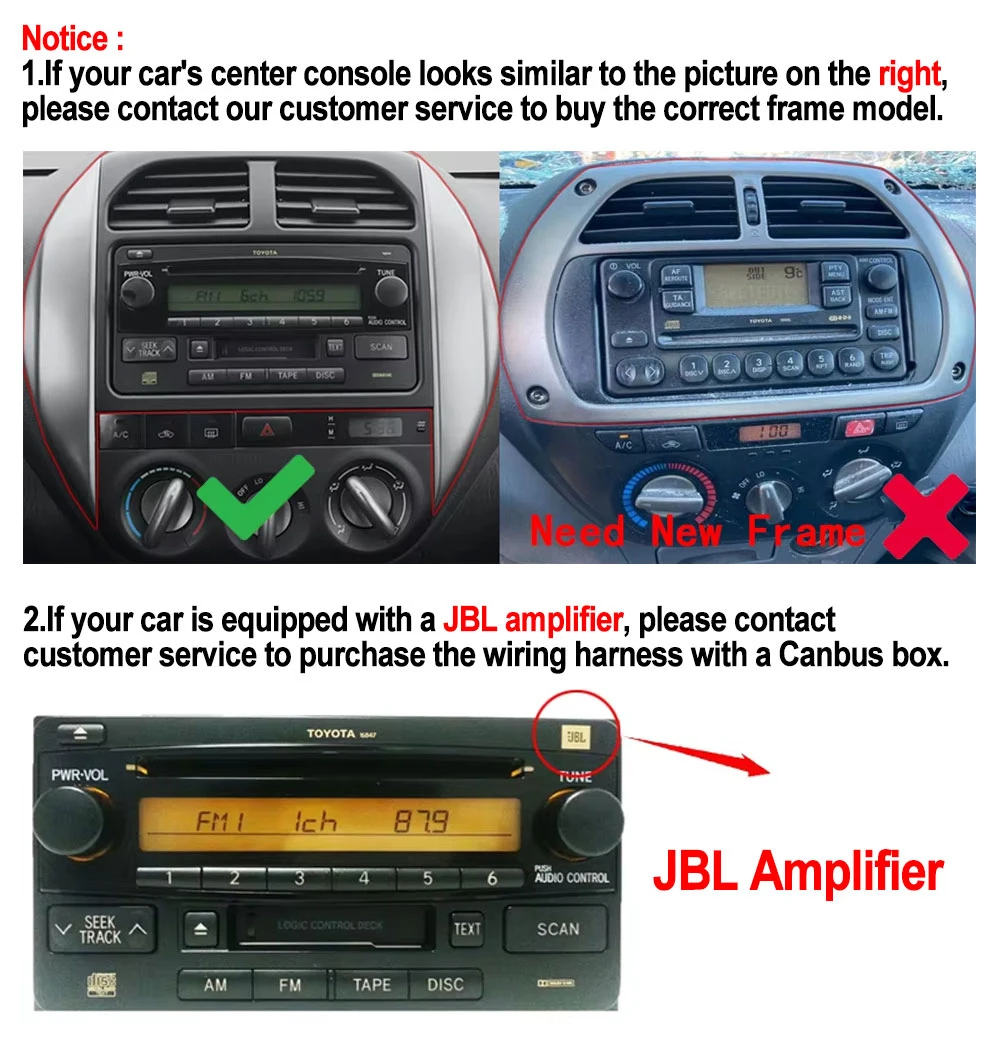 Android 14 Car Radio For Toyota RAV4 2 CA20 CA20W XA20 2003-2005 9