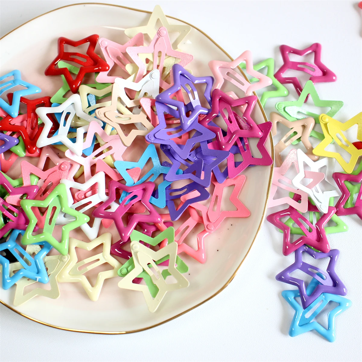 30pcs Star Alloy Hairpin BB Hair Clip for Baby Girls Hair Accessories Little Star Barrettes Chidlren Kids Slide Hair Clips Bebes