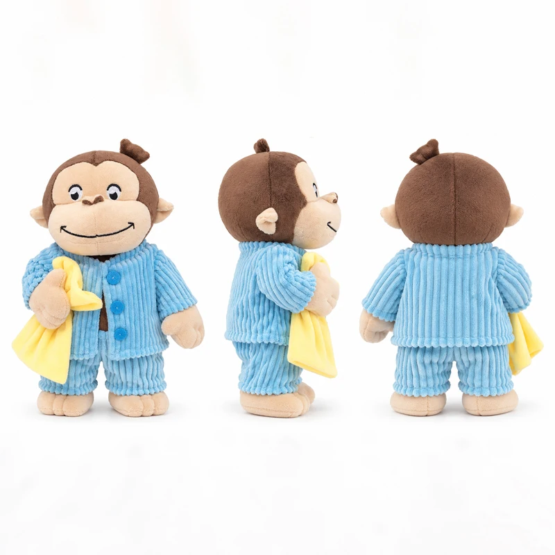 12 inch Monkey Stuffed Animal Plush Toy in Pajamas, Soft Cute Cuddle Plushie Doll, Baby Toddler Boys Girls Birthday Gift - view 2