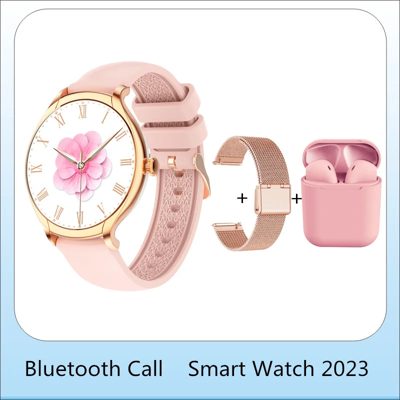 

Smartwatch Women Bluetooth Answer Call Waterproof IP67 Custom Dials 1.39inch IPS Touch Screen Smart Watch Korean Support 2023