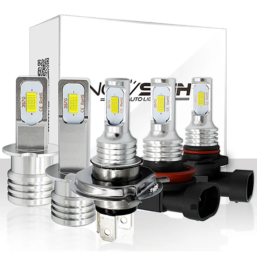 NOVSIGHT Fog Light H7 H8 H9 H11 9005 HB3 9006 HB4 H1 H3 H4 Led Bulb Car Led Fog Driving Lights Lamp Light Source