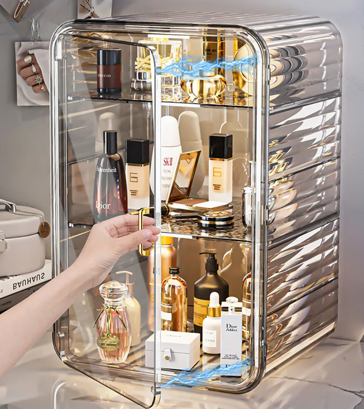 

Acrylic Desktop Transparent Storage Box Multi-layer Storage of Skin Care Products Cosmetics Medicines And Sundries Organizer