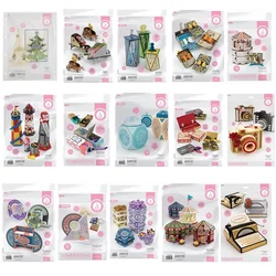 New Gift Box Big Top Carousel Terrific Typewriter Camera New Metal Cutting Dies Decoration For Scrapbooking Craft Diy Album