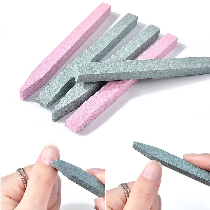 2PC Quartz Grinding Rod Removal Buffing Sanding Nail Files Exfoliating Fingertips Edge Tools DIY Nails Art Professionals