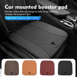 Leather Car Seat Driver Relieve Cushion Memory Foam Pad Cover For Tesla Model 3 Y S X 2021 Roadster Cybertruck Juguete