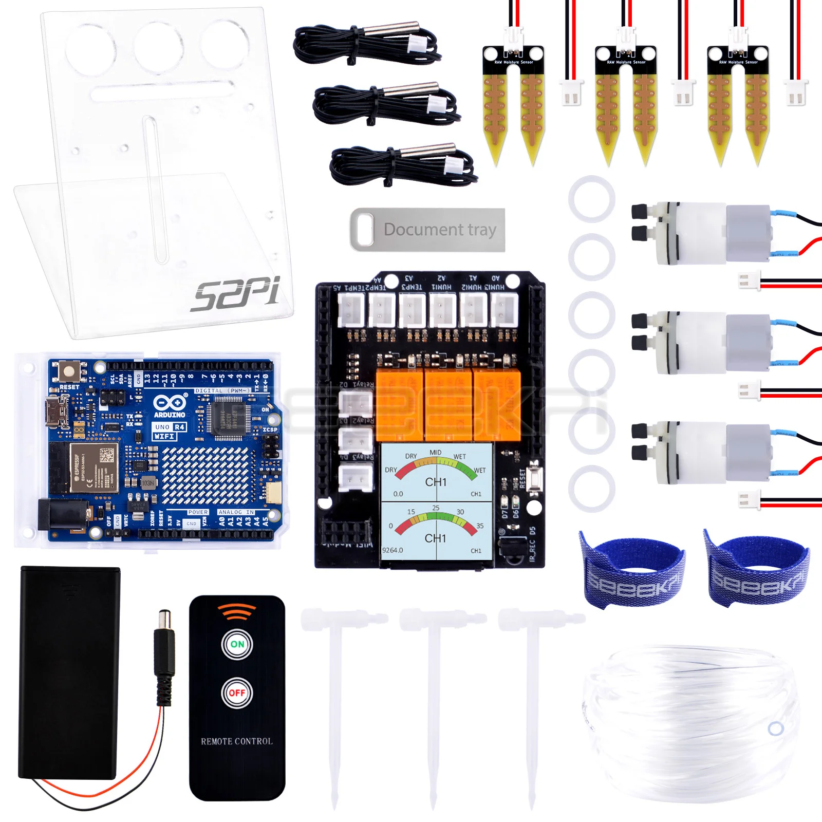 

Geeekpi Plant Watering Kit With Arduino UNO R4 WiFi Environmental Monitoring