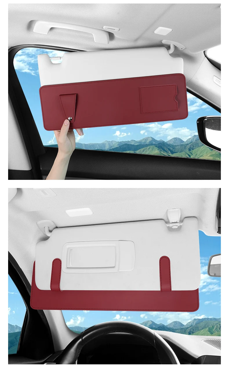 Neue Auto-Sonnenblenden-Verlängerungszubehörteile, Auto-Sonnenblenden-Verlängerer, Blendschutz, Sonnenschutz, Universelle Auto-Sonnenblenden-Kartenhalterung – Detail 15
