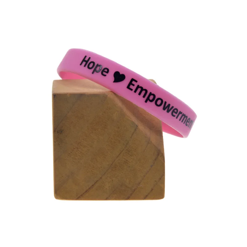 1 Stück/3 Stück Medizinisches Bewusstseins-Geschenk-Armband „Live Love and Believe in a Cure“ Silikon-Armband mit Positivem Spruch – Detail 2