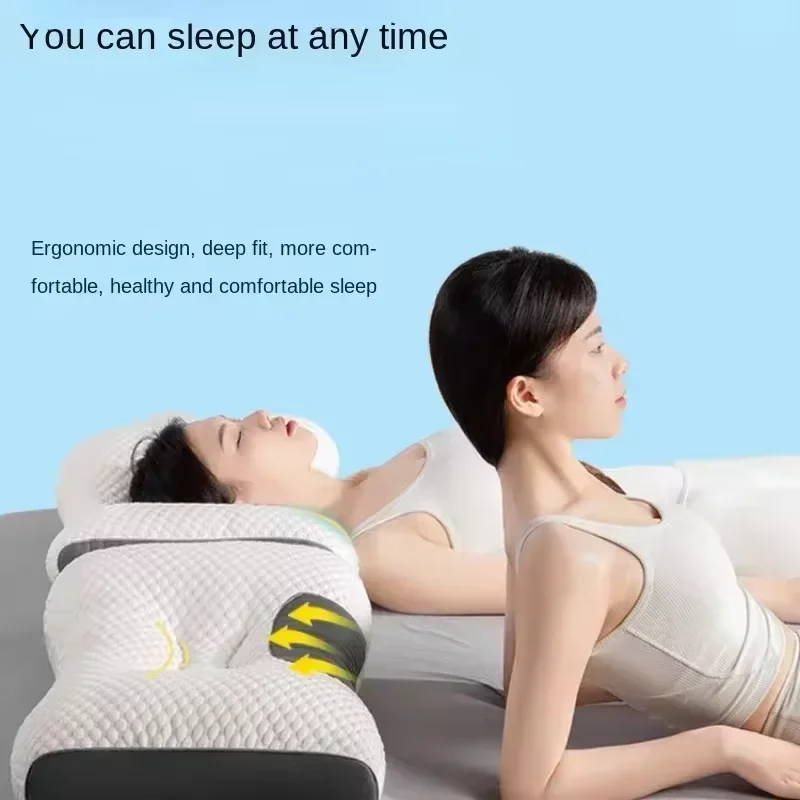 Upgraded Model Pillow For Sleeping 3D Neck Pillow Star Hotel Cervical Pillow Massage SPA Single Fiber Core Cervical Sleeping