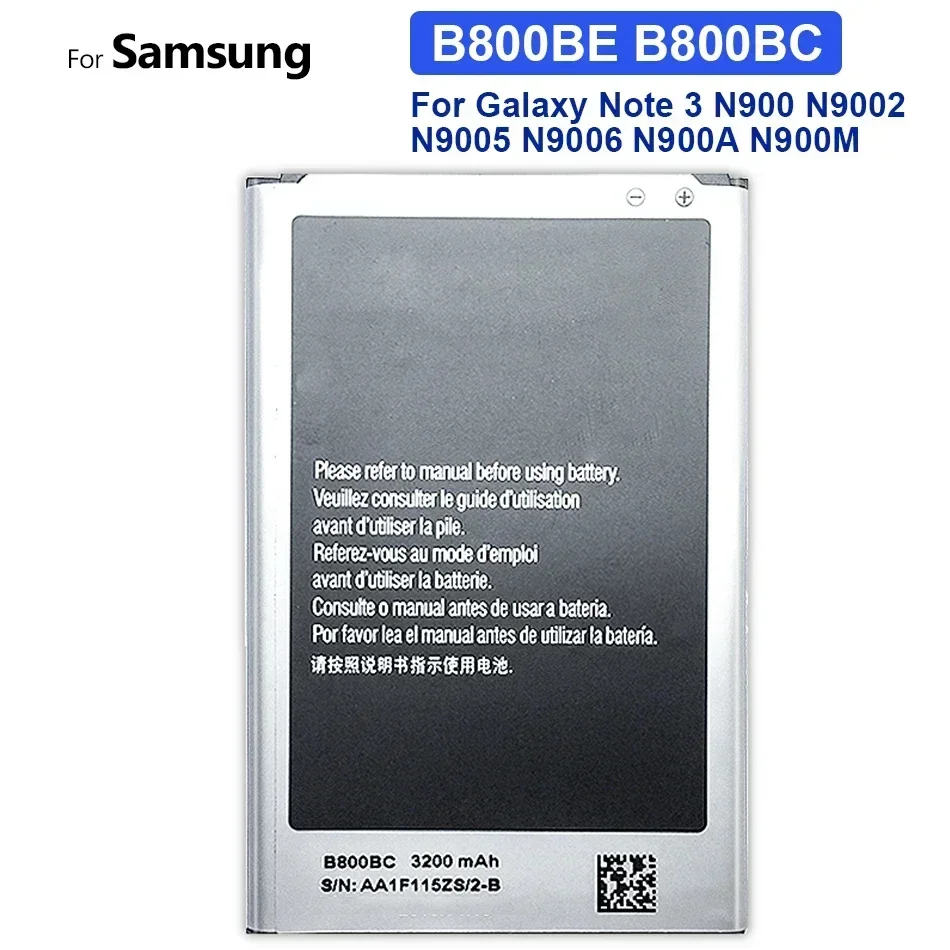 3200mAh Battery For Samsung Galaxy Note 3 Note3 N900 N9006 N9005 N9000 N900A N900T N900P B800BE B800BC Bateria