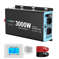 3000W Continuous Power Pure Sine Wave Inverter Peak Power 6000W DC 12V to AC 230V 50HZ EU Socket LCD Car Voltmeter Converter