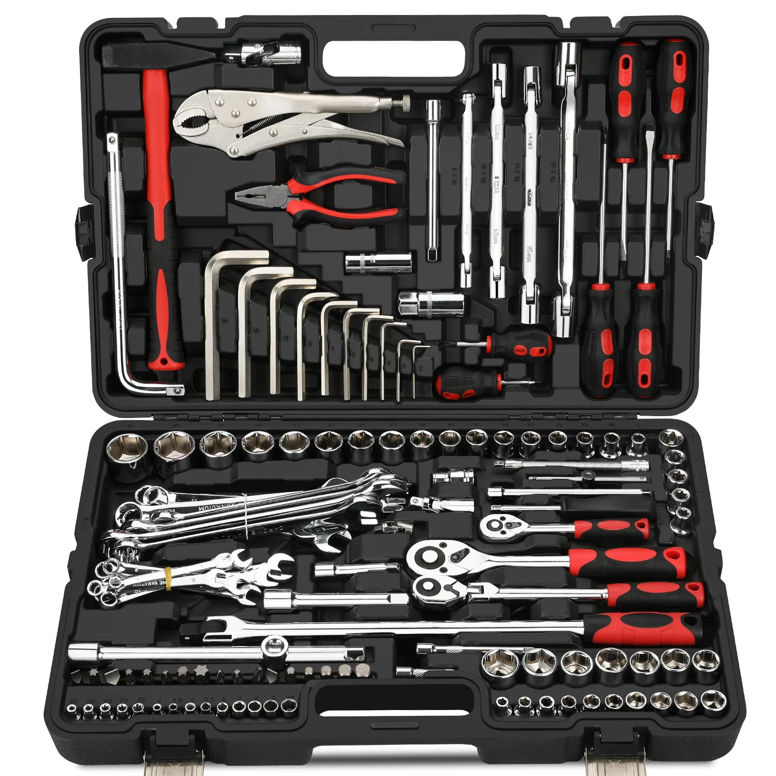 147PC Piece Steam Machine Repair Kit Combination Tool Ratchet Batch Barrel Wrench