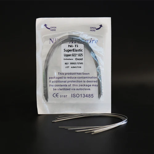 Imagen 2 del producto Alambre de arco de SE de ortodoncia, ovoide, redondo, rectangular, embalaje púrpura, 10 paquetes