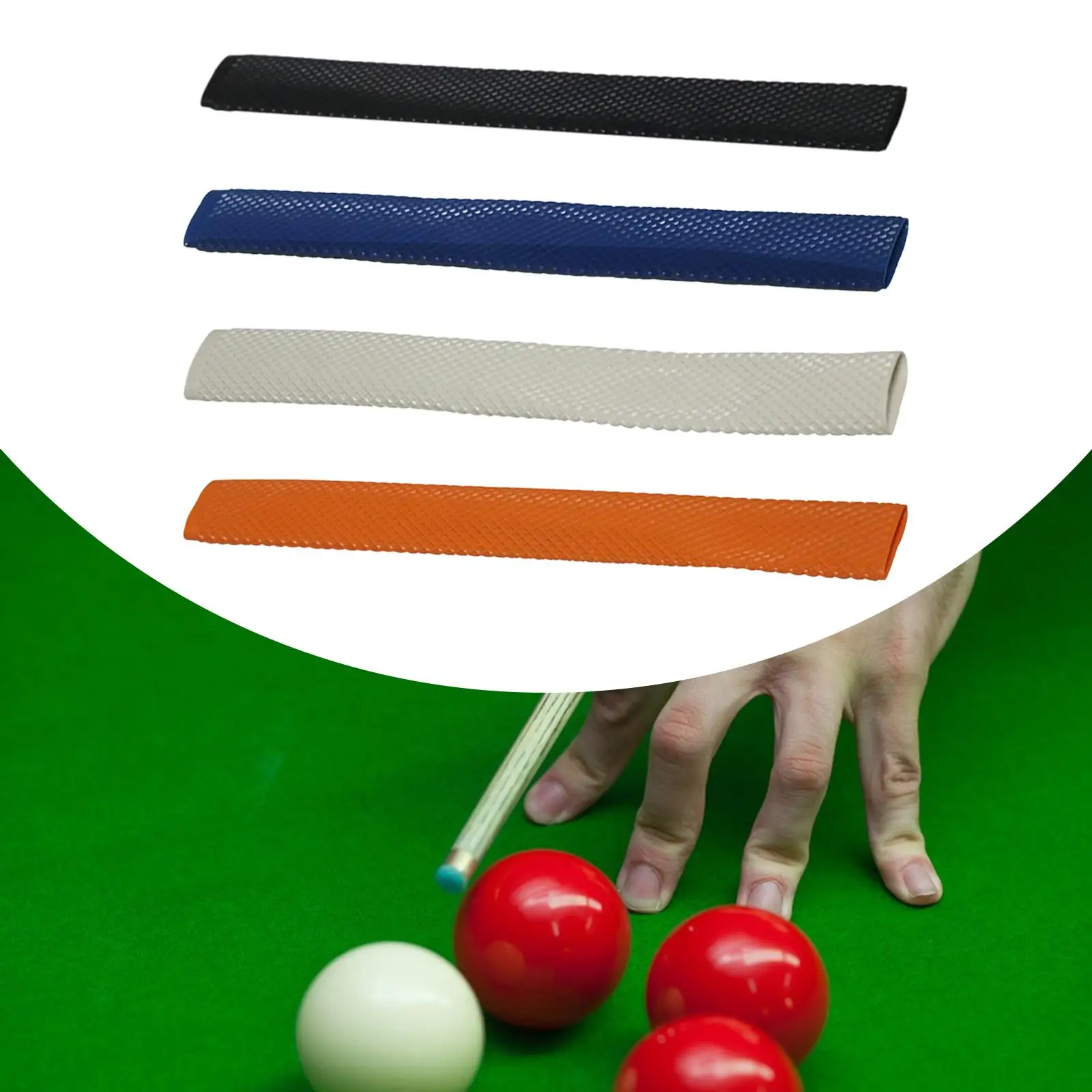 

Soft Pool Cue Grip Butt Sleeve Anti Sweat Protector for Wooden Billiard Cue Professional Practice