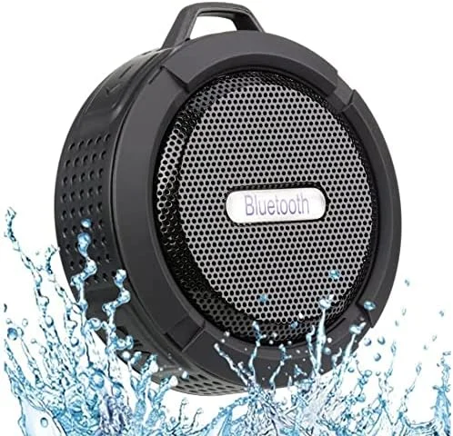 Outdoor Waterproof Bluetooth Speaker, Wireless Portable Mini Shower Travel Speaker with Subwoofer for Sports Pool, Beach, Hiking