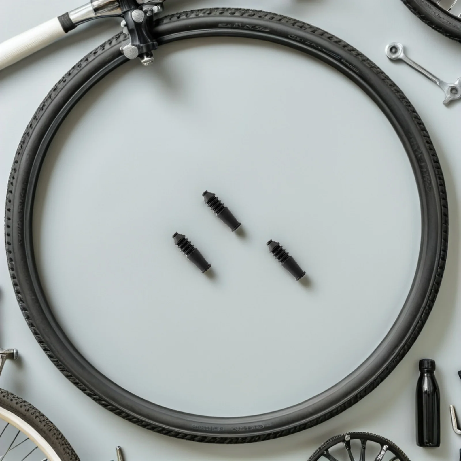 

25Pcs Bicycle Brake Cable Protection Sleeve Black Rubber End Caps Set 5 8.5mm Dust Cover Mountain Bike Brake Line Protector