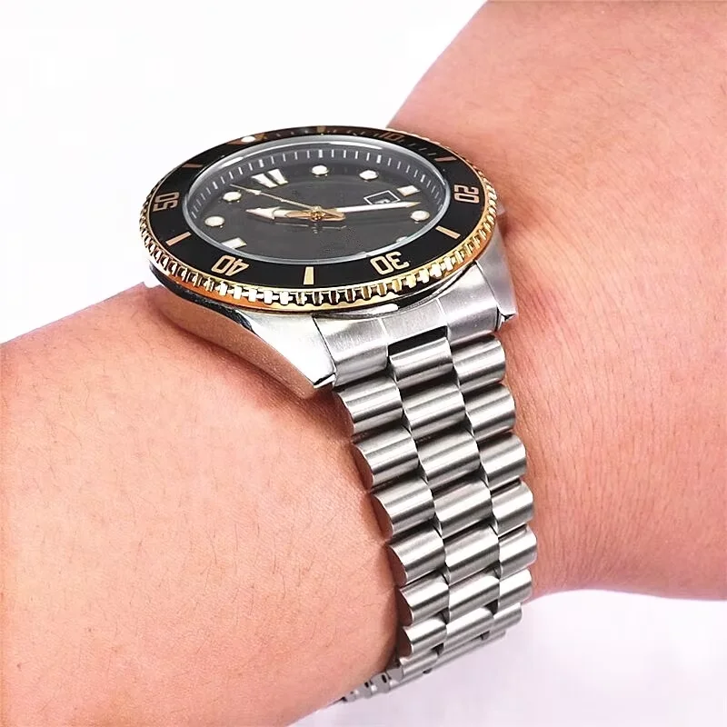 3 Styles 22mm Diving Steel Metal Strap For Duro Mdv107-1A MDV106-1A Watch Wristband Bracelet Watchband Replacement Parts image 6